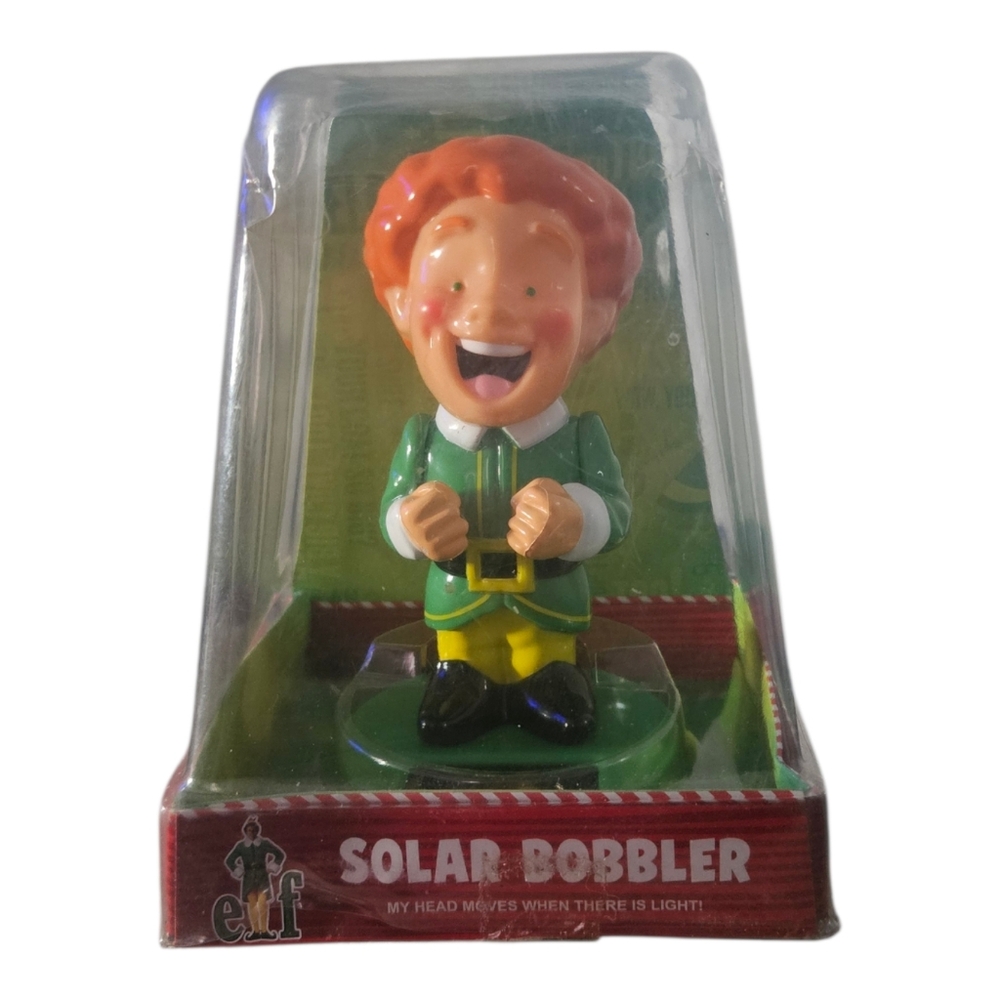 Solar Bobbler Dancing Bobble Head Buddy The Elf Christmas